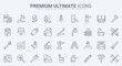 © lembergvector - Home repair and renovation thin line icons set vector illustration. Outline diy tools for building improvement and construction, maintenance work of builders, handyman and engineer equipment