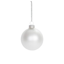 White Christmas Ball Isolated Png