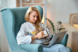 © perfectlab - Psychologist or coach conducts online consultation at home office, remote work at home