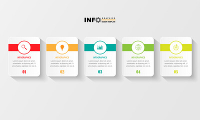Poster - Business data visualization. Process chart. Abstract elements of graphs, diagrams with steps, options, sections or processes. Vector business template for presentations. Creative concept for infograph