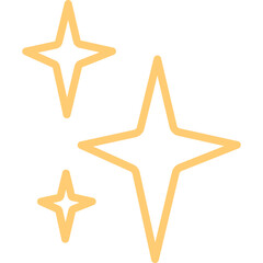 Wall Mural - sparkle star shiny decoration clipart