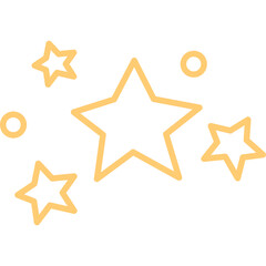 Wall Mural - sparkle star shiny decoration clipart