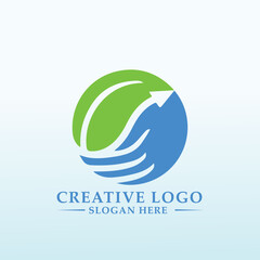 Wall Mural - logo for a sustainable investment start up letter G