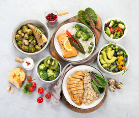 Canvas Print - Healthy food assortment.