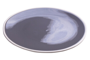 Wall Mural - Empty blank ceramic dish isolated on alpha background