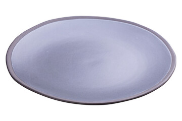 Aufkleber - Empty blank ceramic dish isolated on alpha background