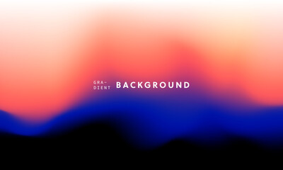 Poster - Abstract trendy in blending gradient color for background. Smooth minimalist color texture for poster template, cover, presentation, web and creative print.