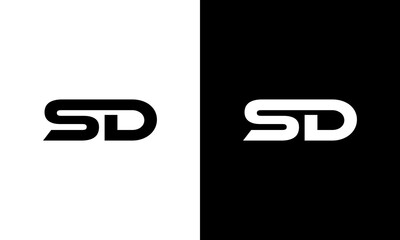 Wall Mural - letter sd logo design