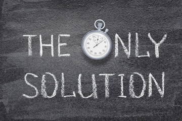 Wall Mural - the only solution watch