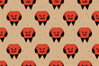 Little Pumpkin Devils Pattern, Cute, Halloween Pattern Collection 7