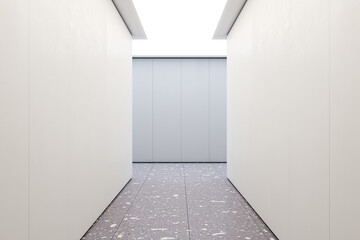 Aufkleber - Modern concrete hallway interior with mock up place on wall. Design and texture concept. 3D Rendering.