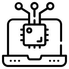 Poster - A unique linear icon of network automation