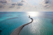 © Westend61 - Maldives, Lhaviyani Atoll, Aerial view of sandbar surrounded by waters of Indian Ocean