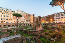 Largo Di Torre Argentina, Archaeological Site, Rome, Italy