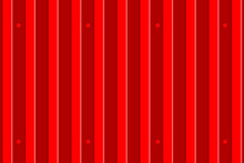 3D Pattern Of Wavy Metal Slate. Corrugated Fence, Background Of Red Corrugated Metal Surface.