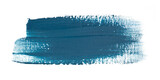 Fototapeta Na ścianę - Blue stroke of paint brush isolated.