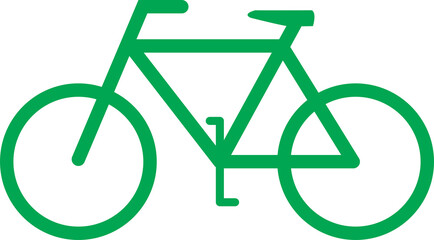 Sticker - bike icon on isolated background