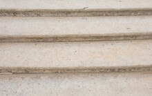 Modern Architecture Detail. Grunge Texture Of Outdoor Staircase. Step Of Rock Stair With Vintage Style