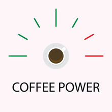 Coffee Power Indicator Level, Rate Meter Energy