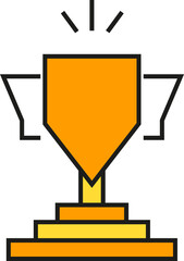 trophy icon illustration