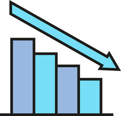 data bar chart icon