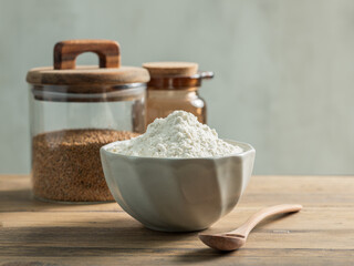 Canvas Print - bowl of flour