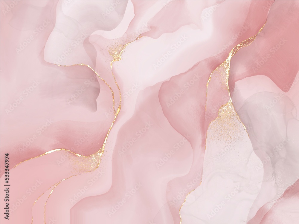 Pink and gold wallpaper discount