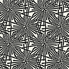 Wall Mural - Vector seamless pattern. Free form organic shapes. Stylish structure of natural spots. Hand drawn abstract background. Can be used as swatch in Illustrator. Monochrome spotty print.