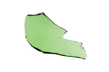 Aufkleber - shard of green glass isolated on a white background