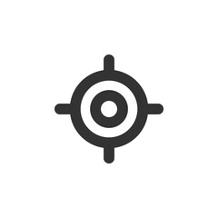 Wall Mural - Current location icon. Pointer sign. GPS logo, symbol tracking in png flat style.