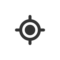 Wall Mural - Current location icon. Pointer sign. GPS logo, symbol tracking in png flat style.