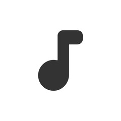 Wall Mural - music note icon set. melody sign. sound logo in png flat style.