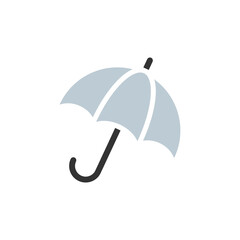 Wall Mural - umbrella icon. parasol sign. rainy protect, safety web symbol in png flat style.