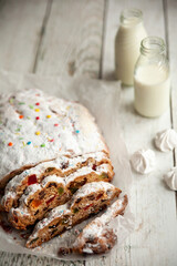 Wall Mural - Stollen german christmas bread