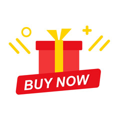 Poster - Buy now, as a gift, for banners, websites. Vector illustration