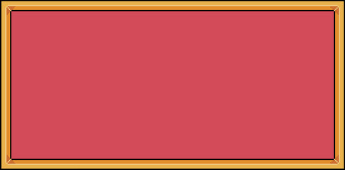 Pixel art red background with golden border vector for 8bit game 