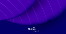Abstract Background With Big Stripes 3d Purple Circles