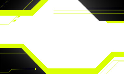 Poster - futuristic gaming overlay for design element copy space. modern shape for ornament live streaming HUD monitor display