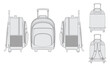 backpack troller vector