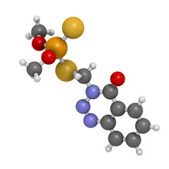 Azinphos-methyl organophosphate insecticide. Acts as neurotoxin through the inhibition of acetylcholinesterase.