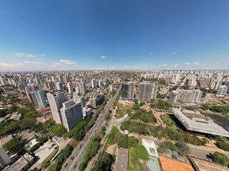 defaultAerial view of the city of São Paulo, Brazil.
In the neighborhood of Vila Clementino, Jabaquara, south side. Aerial drone photo. Avenida 23 de Maio in the background