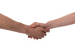 © Kruwt - Man and woman shaking hands, isolated on transparent background