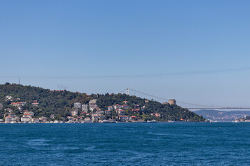 Wall Mural - Panorama from Bosporus to city of Istanbul, Turkey