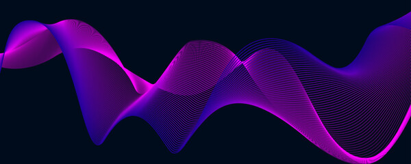 Poster - Modern abstract dynamic flow effect background. Vector design template for banner, advertising, poster, cover..