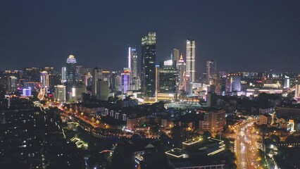 Poster - city skyline at night