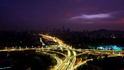 Poster - night view of the city