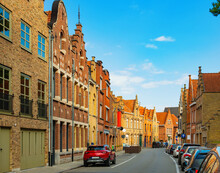 Summer Streets Of Ypres (Ieper), Belgian City In Province Of West Flanders.