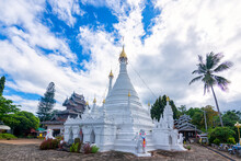 Phra That Doi Kong Mu Temple At  Mae Hong Sorn, Thailand