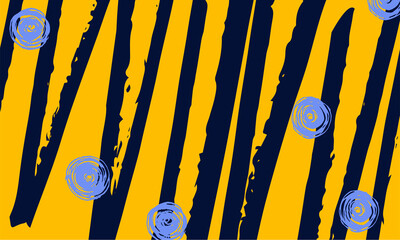 Leinwandbilder - Abstract trendy in brush stroke for copy space background design. retro wallpaper for poster template, flyer and banner