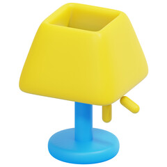 Sticker - floor lamp 3d render icon illustration